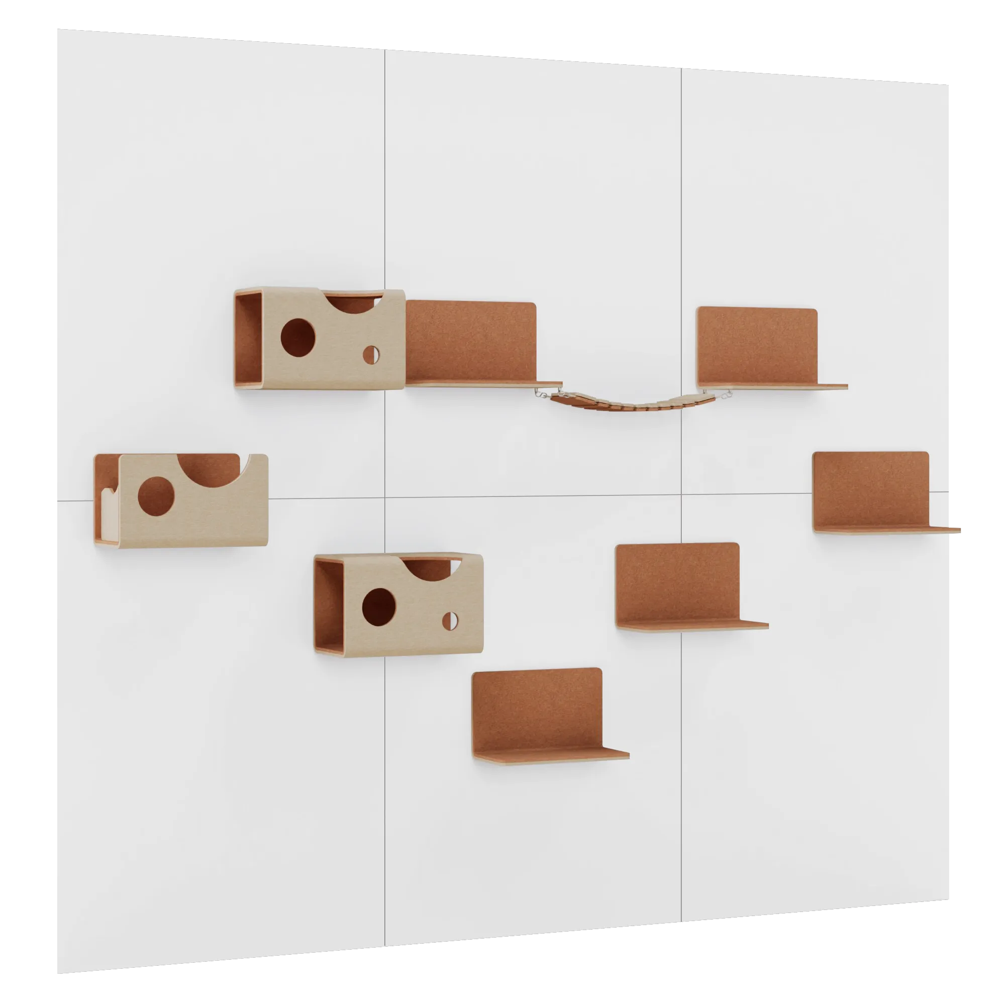 にゃん汰ページ 猫壁セット(大) | キャットウォーク - 猫壁（にゃんぺき） | LIXIL